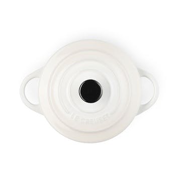 Stoneware Petite Round Casserole, 10cm, Meringue