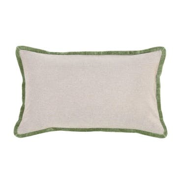 Jaipur Trim Cushion, 30 x 50cm, Jade