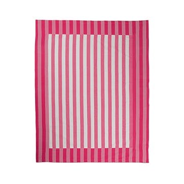 Stripe Tablecloth W170 x L240cm, Punch Pink