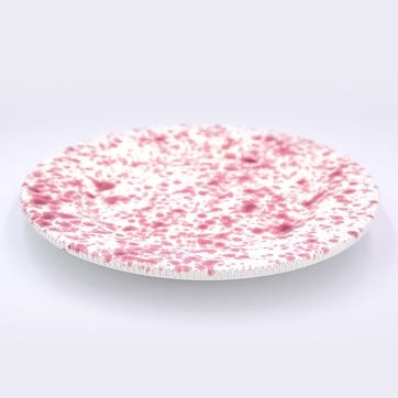 Splatter Dinner Plate D24cm, Cranberry