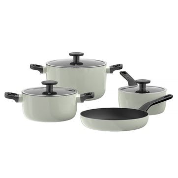 Leo 4 Piece Cookware Set, Glints Sage