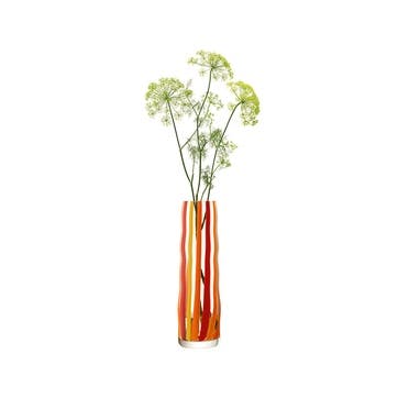 Folk Vase H31.5cm,  Orange/Red/Yellow