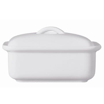 Trend, Butter Dish With Lid, White