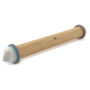 Adjustable Rolling Pin With Measuring Rings, Grey