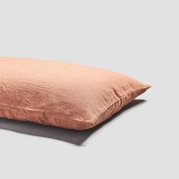 Burnout Linen Pair of Pillowcases, Standard