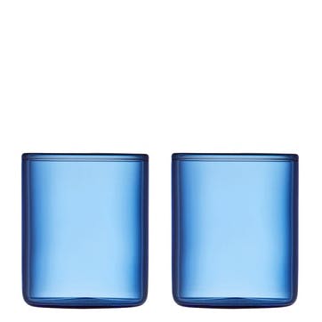 Torino Set of 2 Shot Glasses, 55ml, Blue