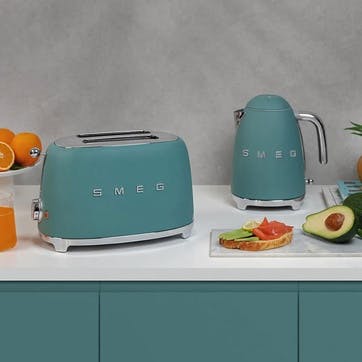 50's Style 2 Slot Toaster, Emerald Green