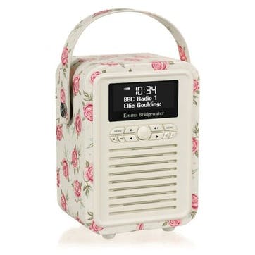 Emma Bridgewater Retro Mini DAB Radio, Rose & Bee
