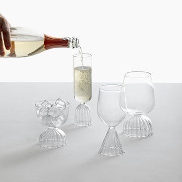 Tutu Bowl/Water Glass 280ml, Clear