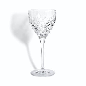 Barwell Cut Crystal Red Wine Glass, Clear