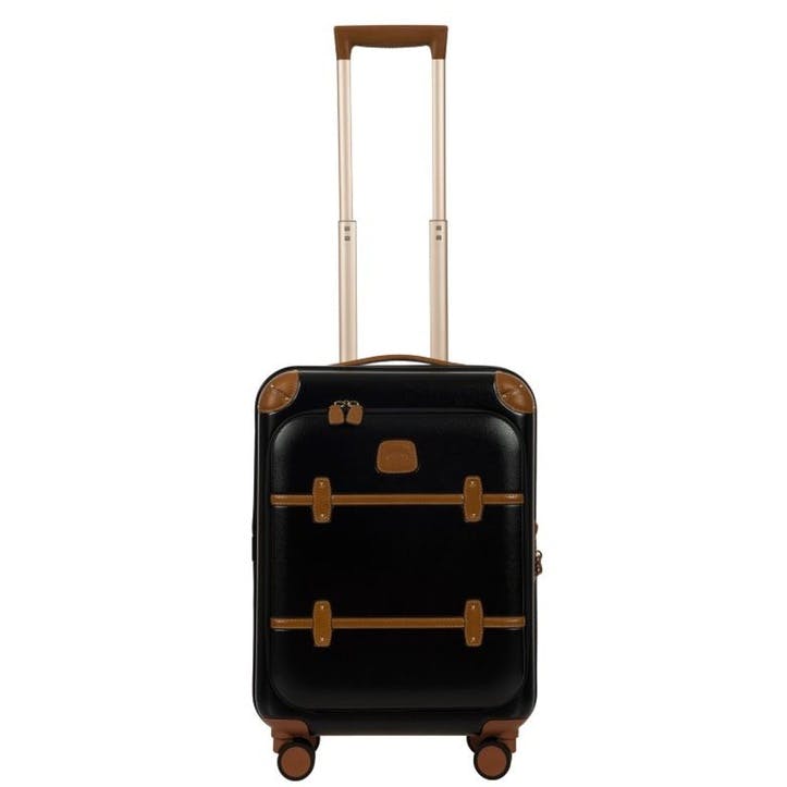 Bellagio 2 Cabin Suitcase with Front Pocket, 55cm; Black Tobacco