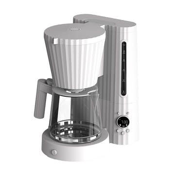 Plisse Filter Coffee Machine 1.5L, White