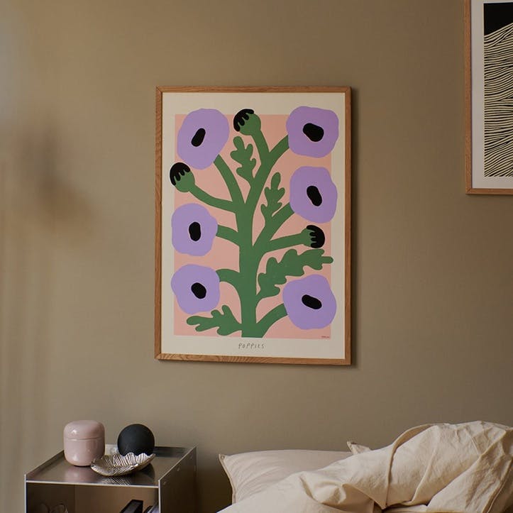 Purple Poppies, Madelen Mollard Art Print