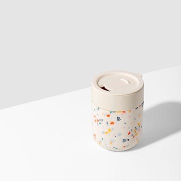 The Porter Portable Ceramic Mug 350ml, Terrazzo Cream