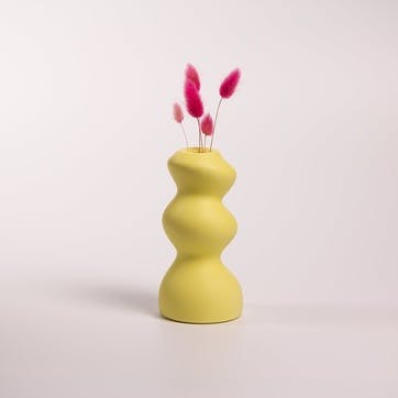 Gravity Collection, Bubbly Bud Vase, Lemon