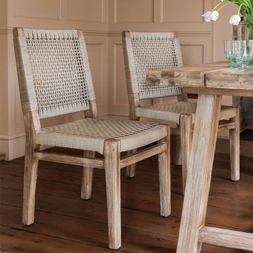 Chilford Set of 2 Dining Chairs, Acacia