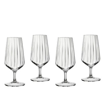 Lifestyle Set of 4 Beer Glass 440ml, Clear