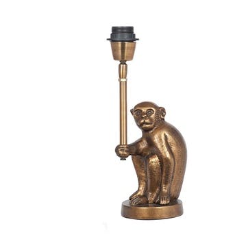 Capuchin Monkey Lamp Base H33.5cm, Antique Brass