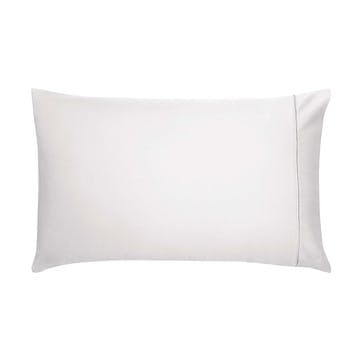 Bob Plain Dye Pillow Case Standard, Silver