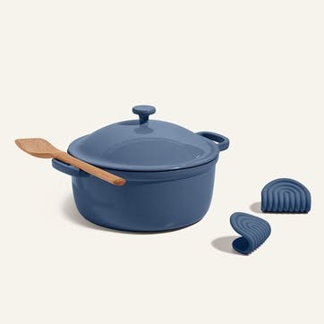 Cast Iron Perfect Pot, Blue Salt