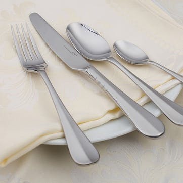 16 piece cutlery set, Charingworth Cutlery, Baguette, mirror finish