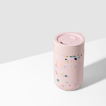 The Porter Portable Ceramic Mug 470ml, Terrazzo Blush