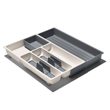 Expandable Utensil Drawer Organiser, White