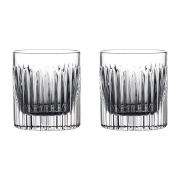 Connoisseur Aras Set of 2 Straight Tumblers, 350ml, Clear