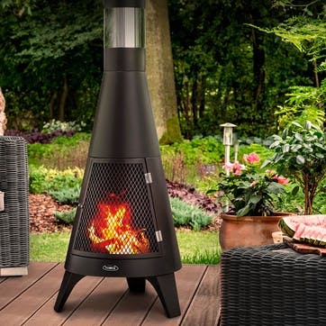 Apollo Burner with Chimney, Black