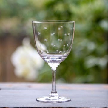 Stars Crystal Wine Glasses, Set of 6