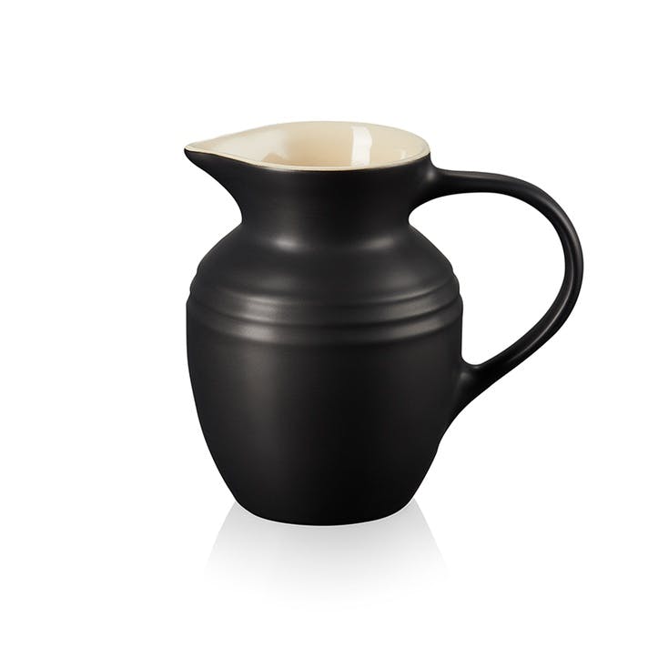 Stoneware Jug - 0.6L; Satin Black