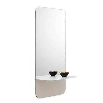 Mirror, H80 x D17cm, Normann Copenhagen, Horizon, White