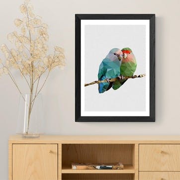 Studio Cockatoo, Two Love Birds Framed Art Print
