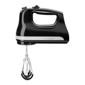 6 Speed Hand Mixer Flex Edge , Onyx Black