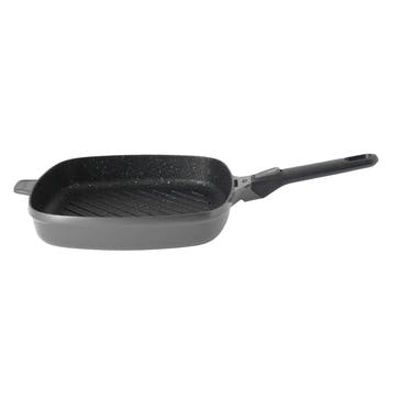 Gem, Square Grill Pan with Detachable Handle, 28cm