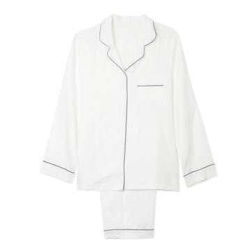 White Linen Pyjama Set, Medium