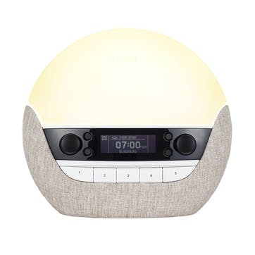 Bodyclock Luxe 700FM Alarm Clock, Grey