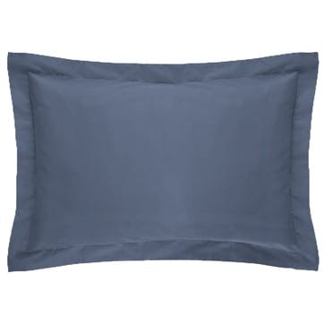 Cotton Sateen  500tc Tailored Pair Pillowcases 50 x 75cm, Atlantic