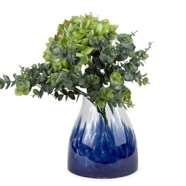 Dapple Vase H17cm, Blue