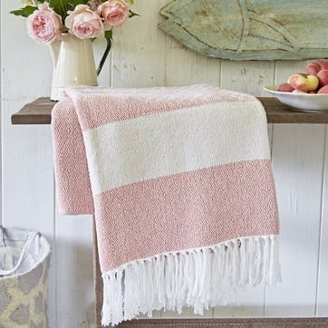 Hammam Blanket, 2 x 1m, Coral