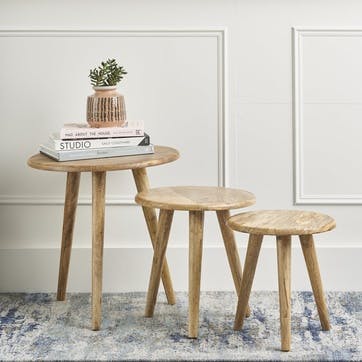 Nordic Set of 3 Nesting Tables