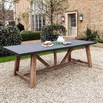 Chilford Dining Table, Grey & Natural