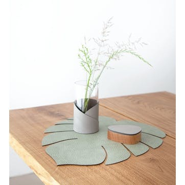 Monstera Placemat, Hippo Olive Green