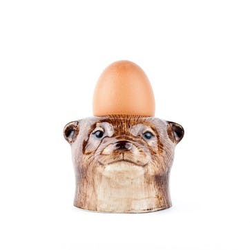 Otter Egg Cup, H7cm, Brown