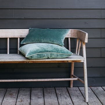 Unari Velvet Cushion 50 x 50cm, Sea Green