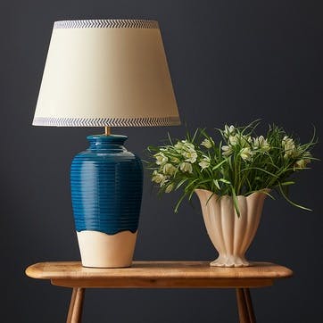Confit Table Lamp H43cm, Blue and Stone