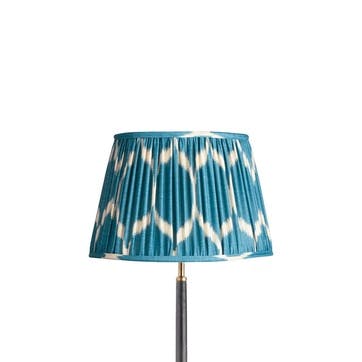 Striaght Empire Shade 35cm, Turkish Blue Yoda Printed Silk Ikat