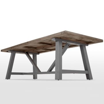 Iona Extra Large Dining Table, Solid Pine and Grey