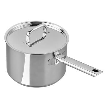 Performance Superior Deep Saucepan with Lid 18cm, Stainless Steel
