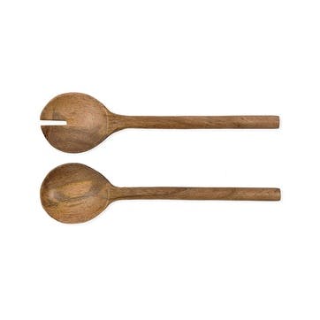 Midford Set of Serving Spoons, Mango Wood